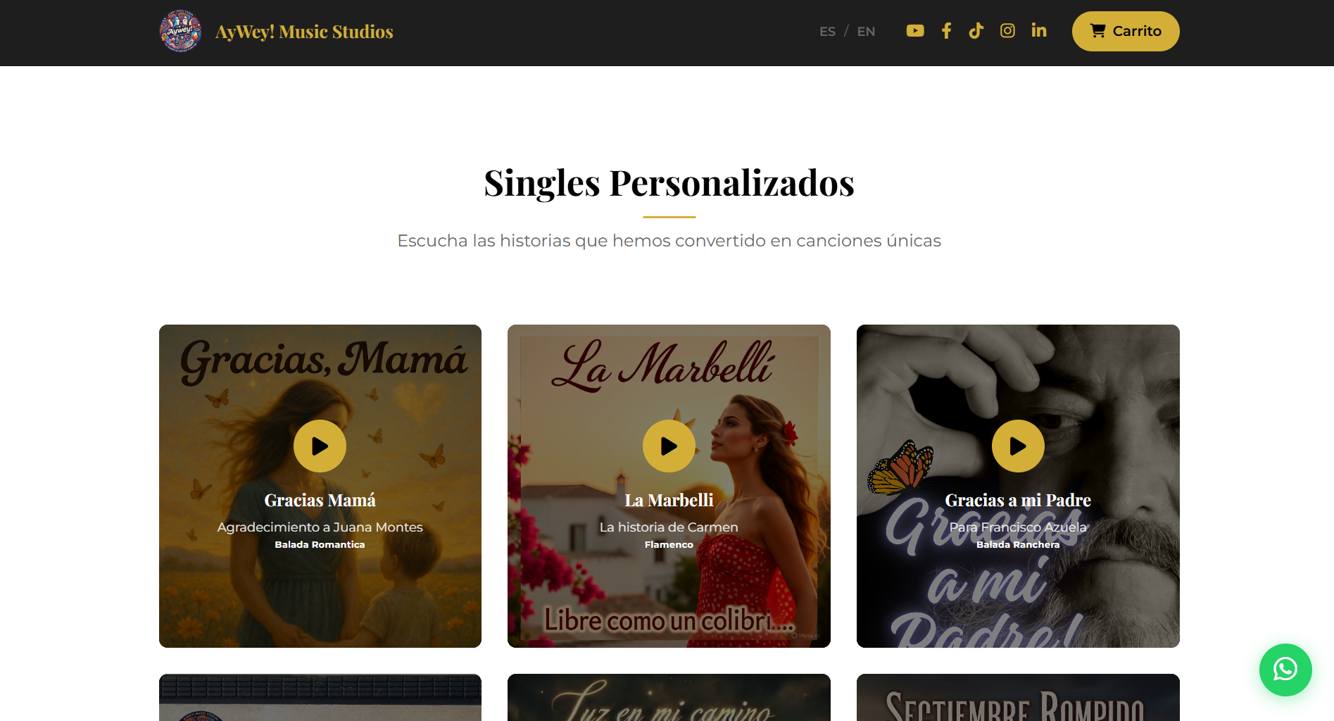 Preview del proyecto AyWey! Music Studios